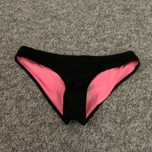 PINK bikini bottoms black